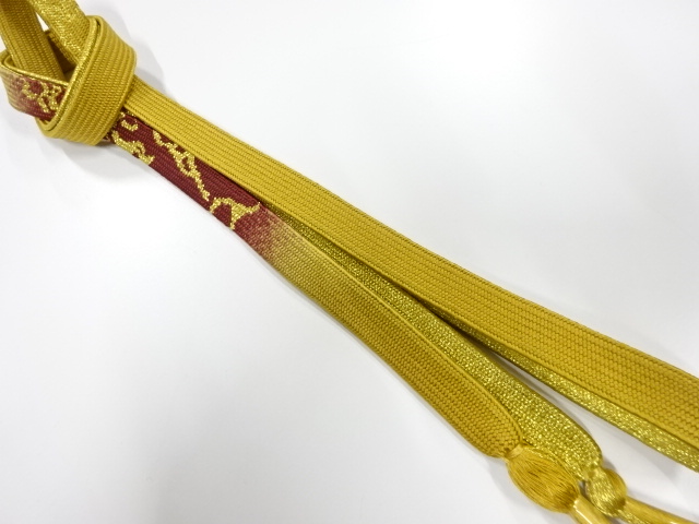 未使用品　正絹　手組帯締め